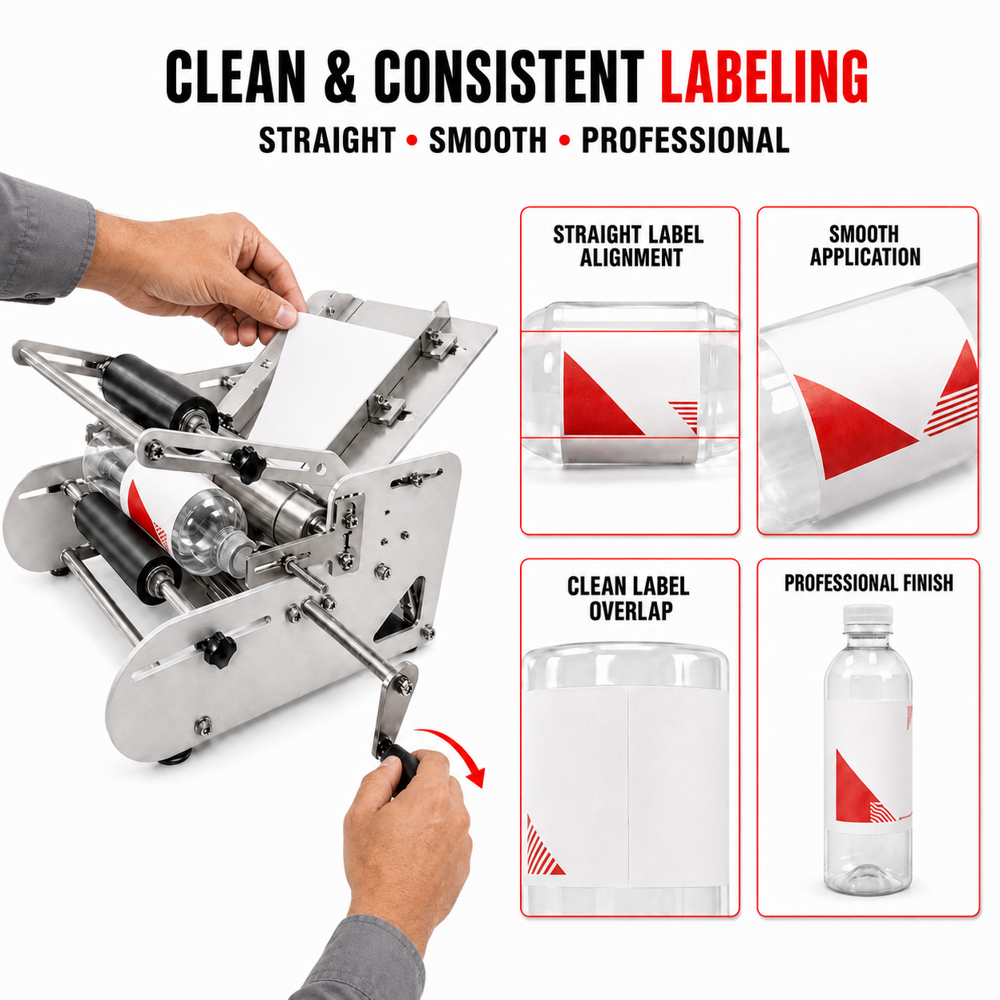 Manual Sheet Labelling Machine - Accuracy: 0.5 Mm Mm/m