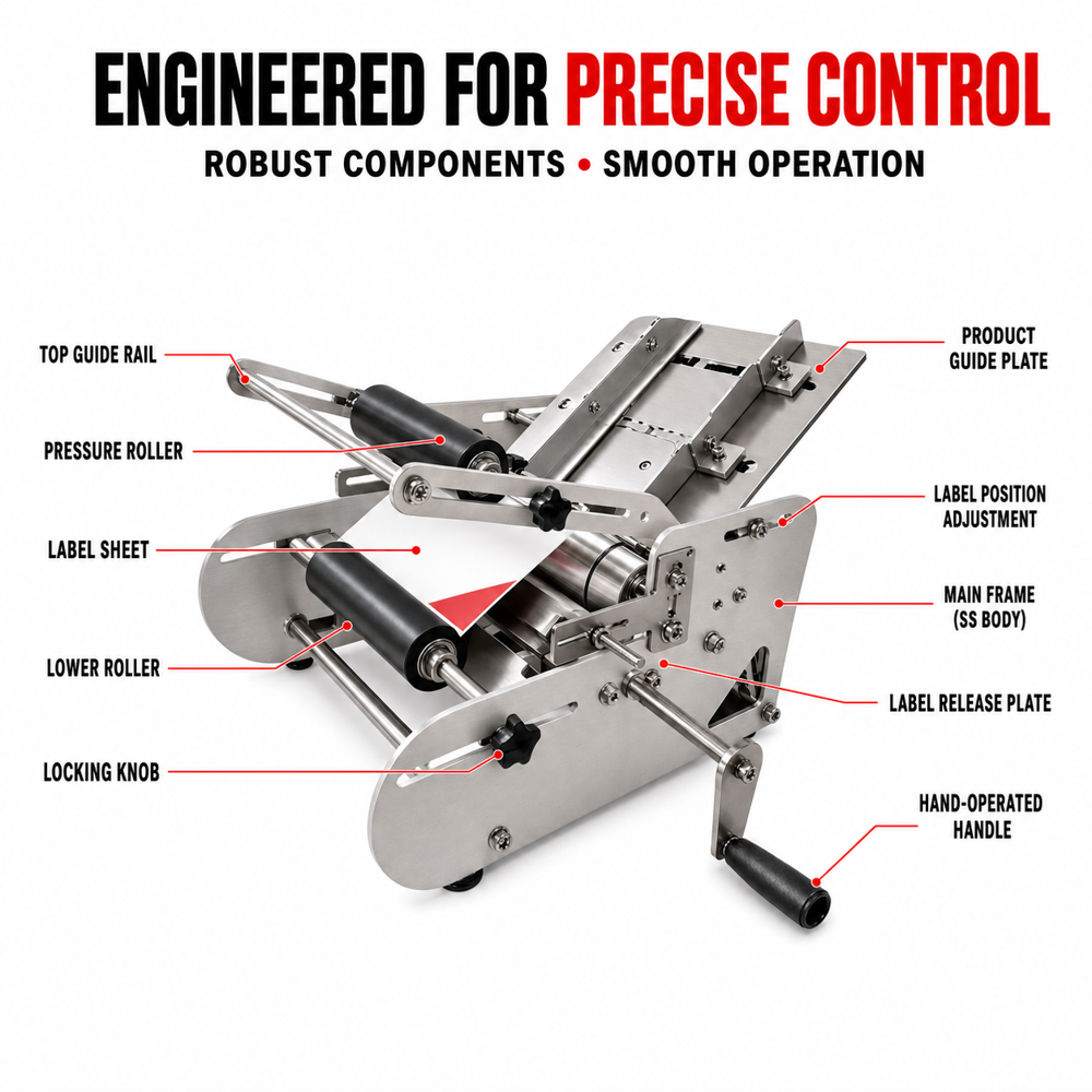 Manual Sheet Labelling Machine - Accuracy: 0.5 Mm Mm/m