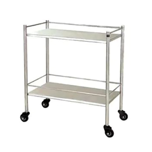 2 Shelves SS Instrument Trolley