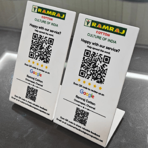 QR Stand With UV Print