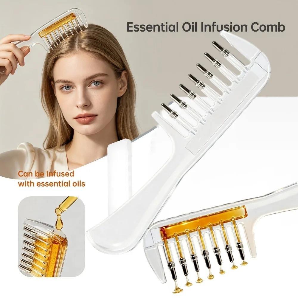 Hair Oil Applicator Comb With Reservoir
