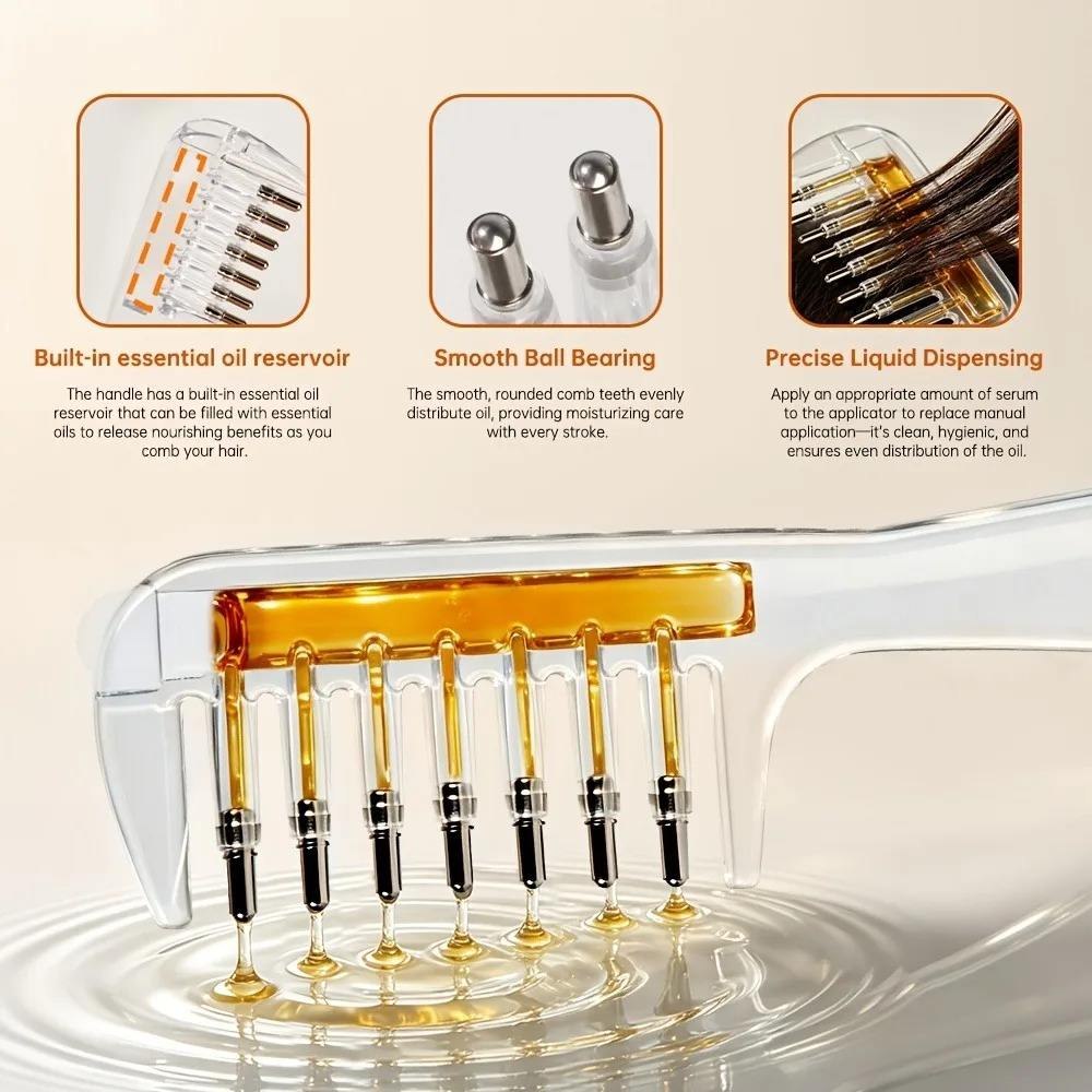 Hair Oil Applicator Comb With Reservoir