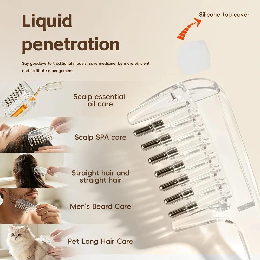 Hair Oil Applicator Comb With Reservoir