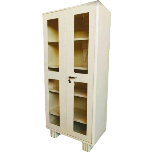 CRCA Steel Glass Door Almirah