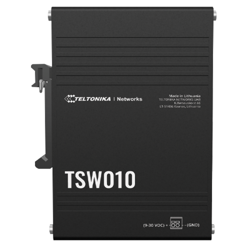 Teltonika TSW010 Compact 5-Port Industrial Ethernet Switch