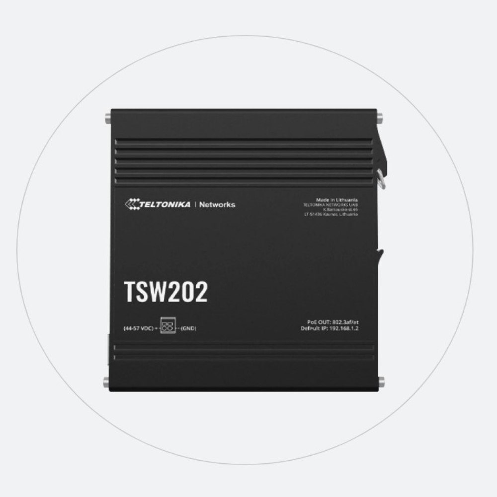 Teltonika TSW202 Managed 8 Port Gigabit PoE+ Ethernet Switch