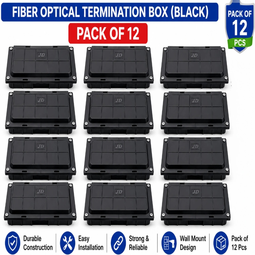 Optic Breakout Box Small Distribution Box - Color: Black