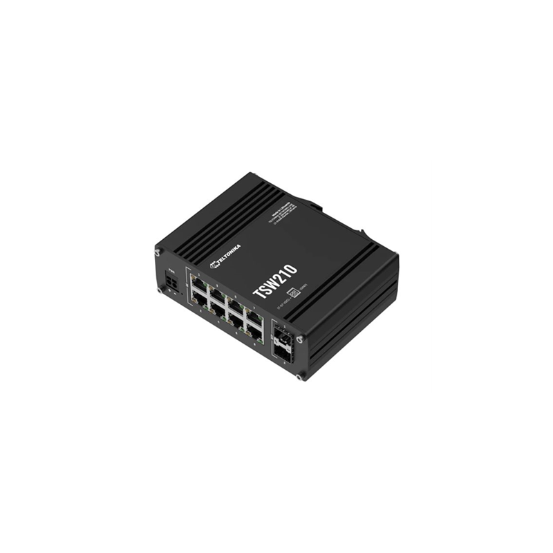 Teltonika TSW210 Industrial 8 Port Gigabit Ethernet Switch with SFP