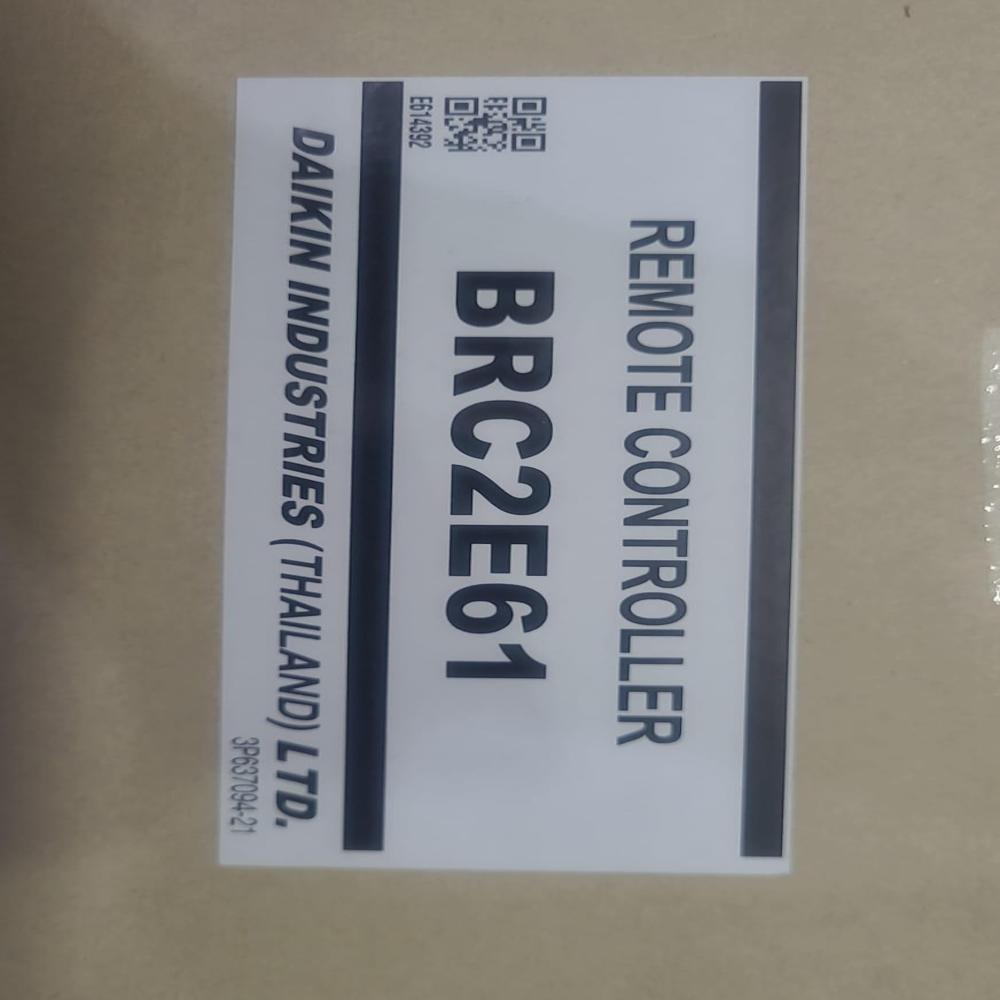 Daikin Brc2E61 Air Conditioner Remote Controller - Color: White