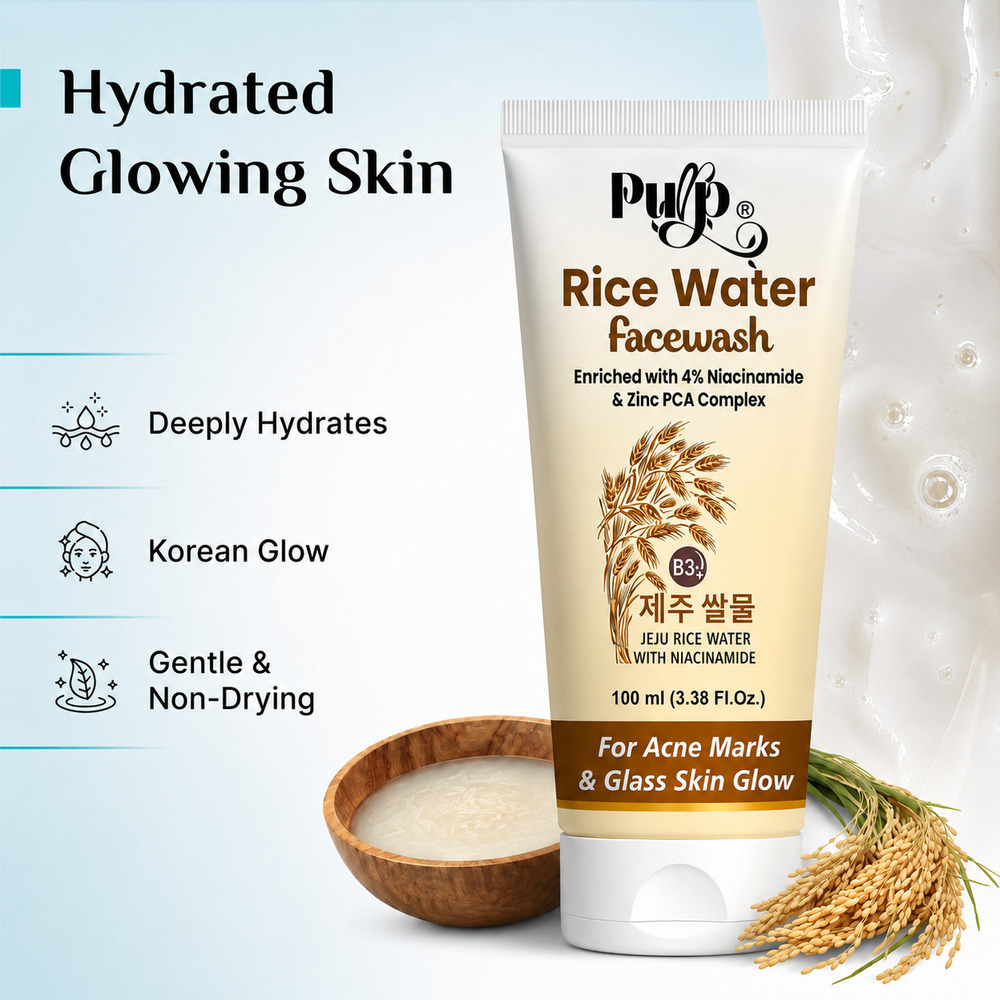 Rice water facewash