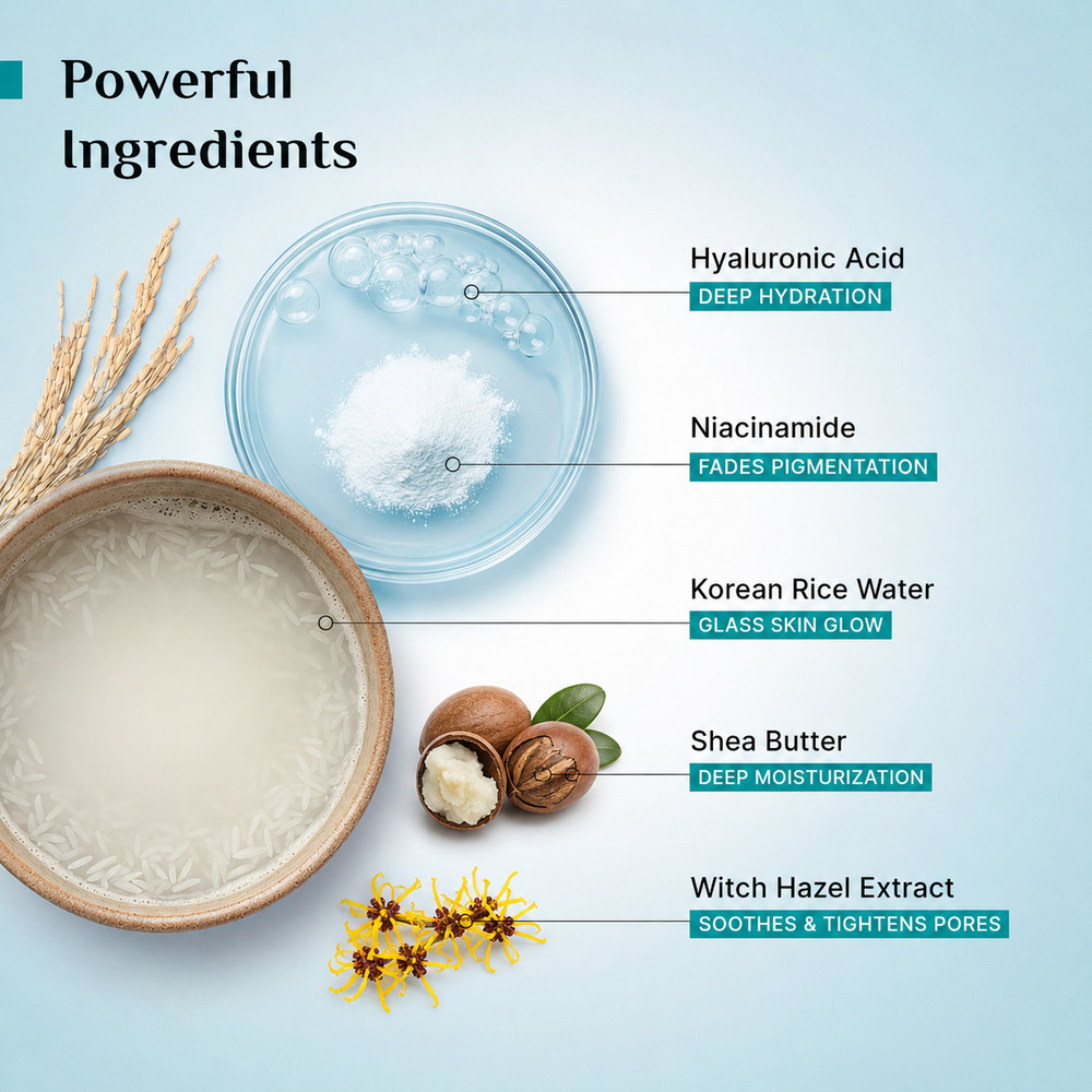 Rice water facewash