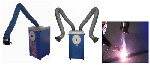 Welding Fume Extraction for Foundry / Fabrication - 500x400x600 mm Blue, 1000 CFM Centrifugal Fan | Portable, Low Noise, High Efficiency, Easy Cleaning