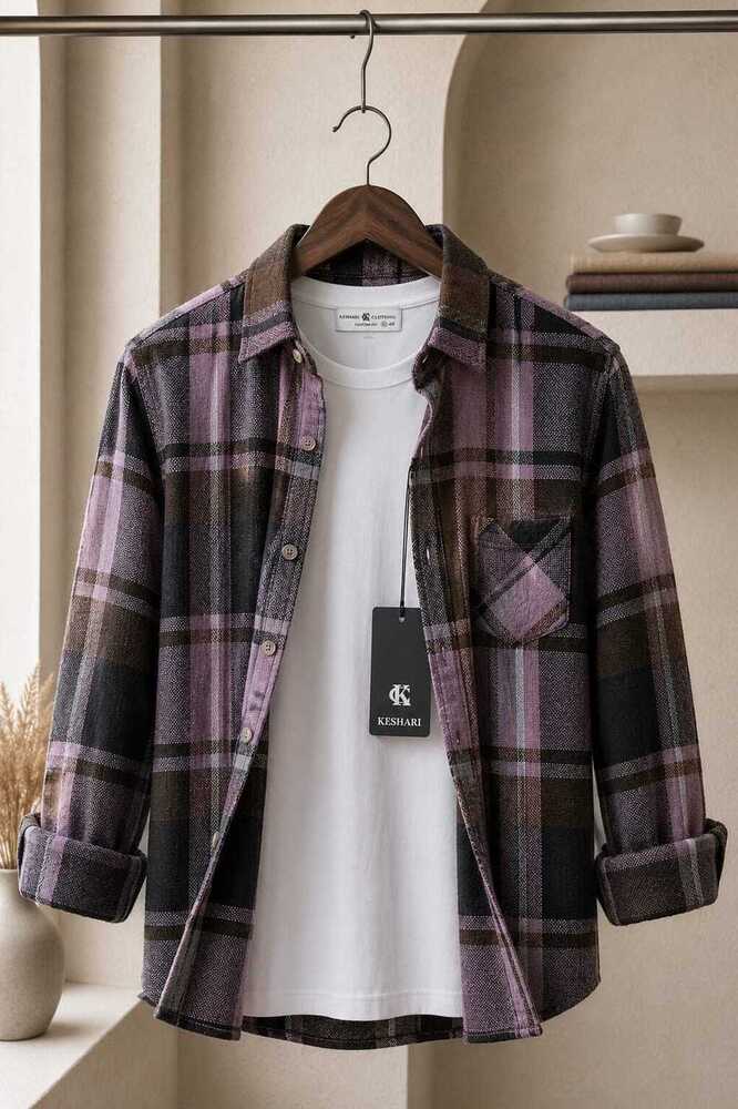 Mens Cotton Checks Shirt