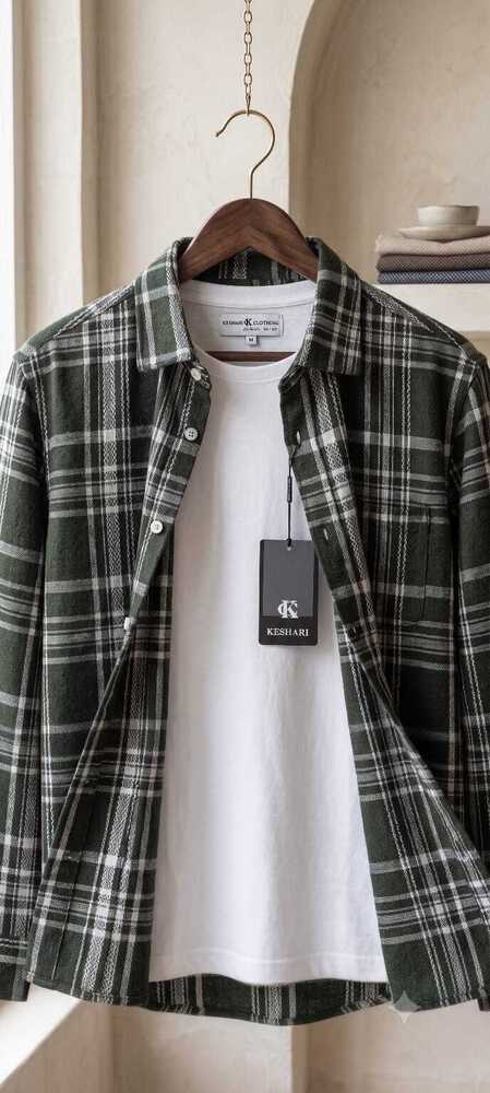 Mens Cotton Checks Shirt
