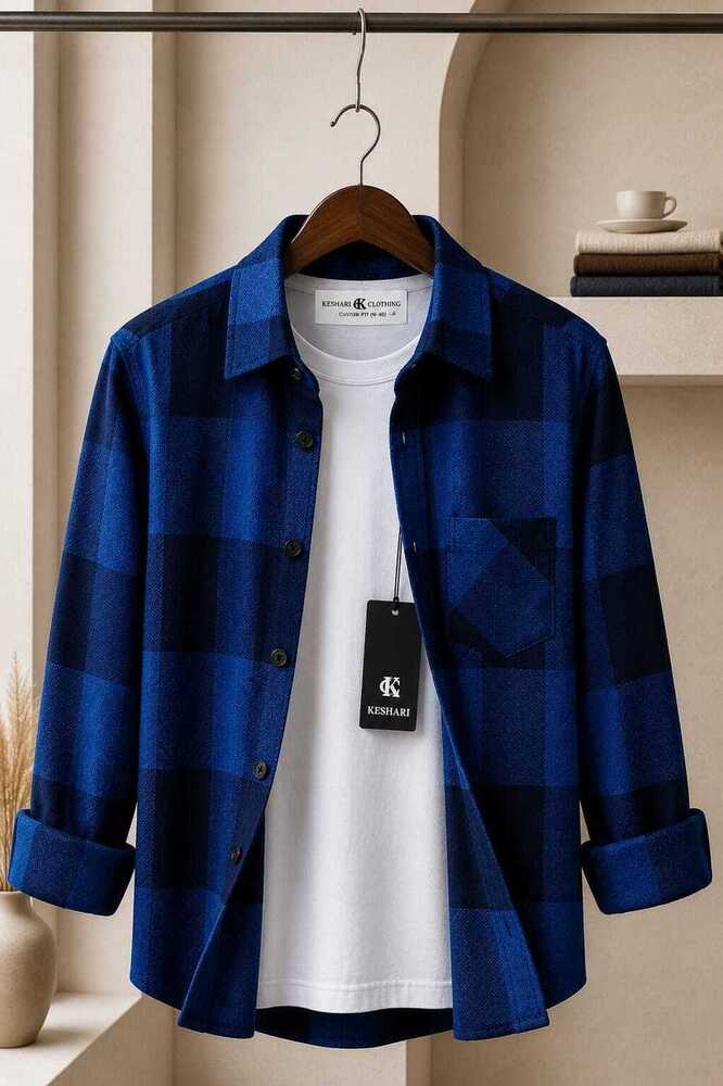 Mens Cotton Checks Shirt