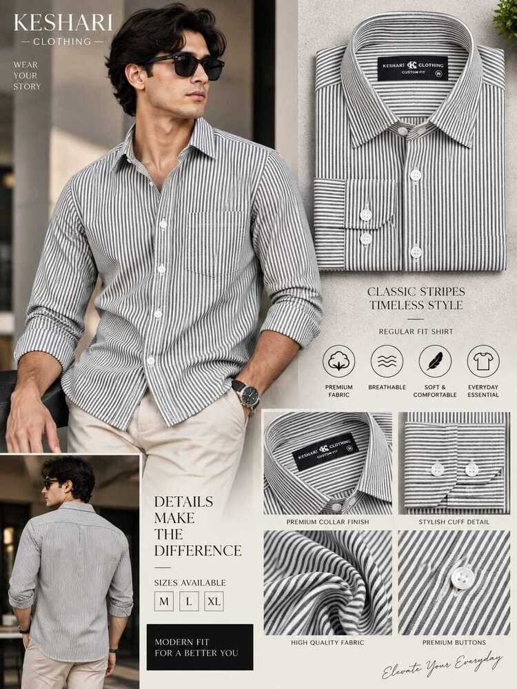 Small Lining  Cotton Shirt