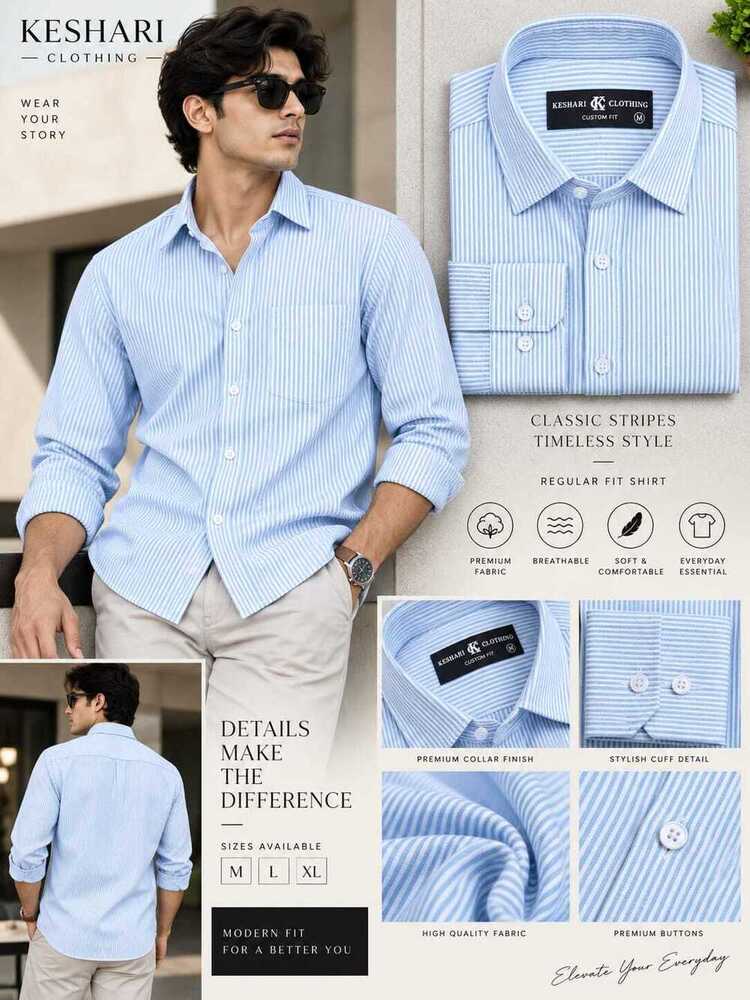 Small Lining  Cotton Shirt