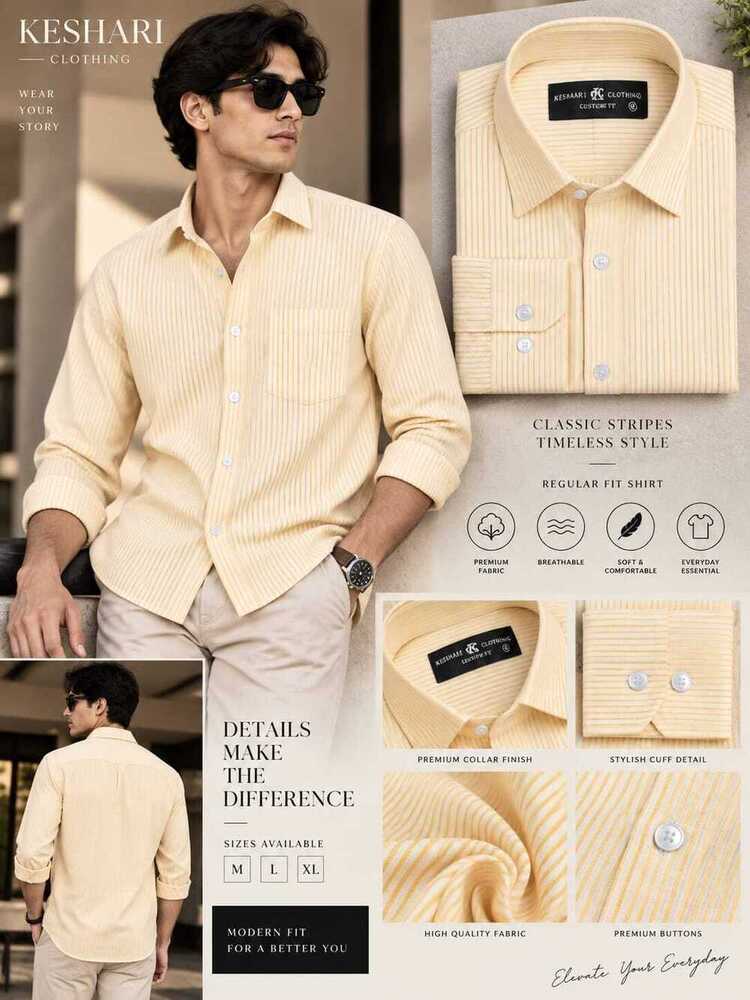 Small Lining  Cotton Shirt