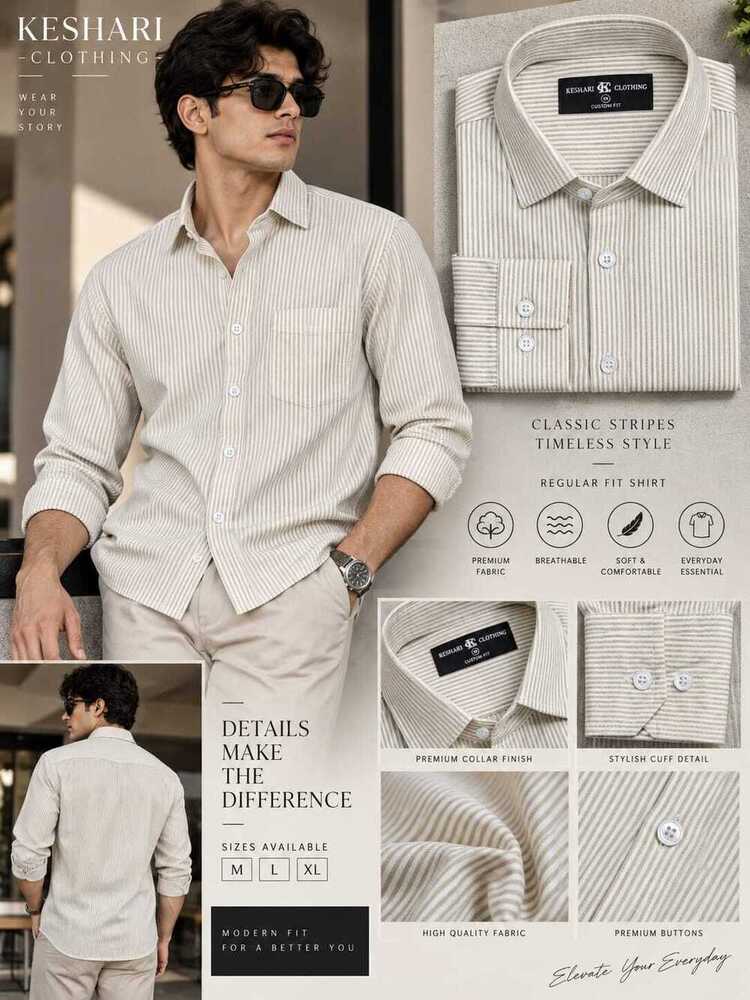 Small Lining  Cotton Shirt