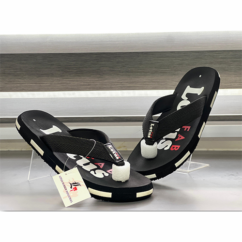 Black Color Rubber Slipper