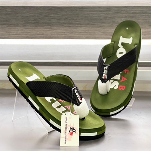 Olive Color Rubber Slipper