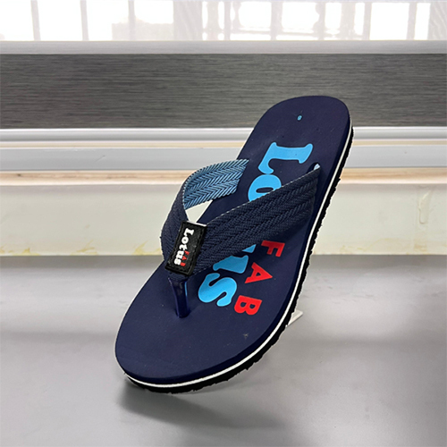 Lotus Fab Blue Color Rubber Slipper