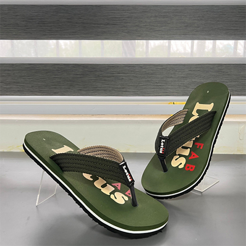 Star 02 Olive Color Rubber Slipper