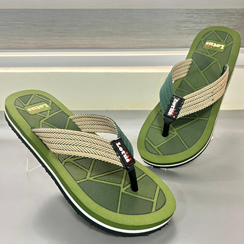 Star 02 Olive Color Rubber Slipper