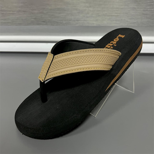King 01 Tan Color Rubber Slipper