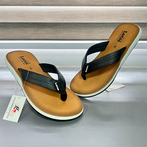 King 01 Tan Color Rubber Slipper