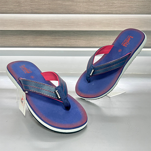King 06 Navy Color Rubber Slipper