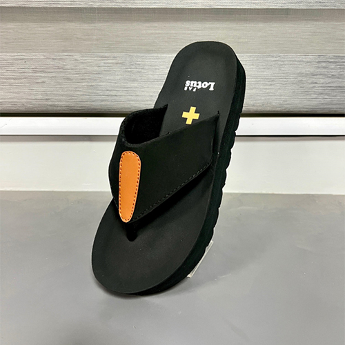 Massage 01 Black Color Rubber Slipper