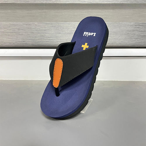 Massage 01 Navy Color Rubber Slipper