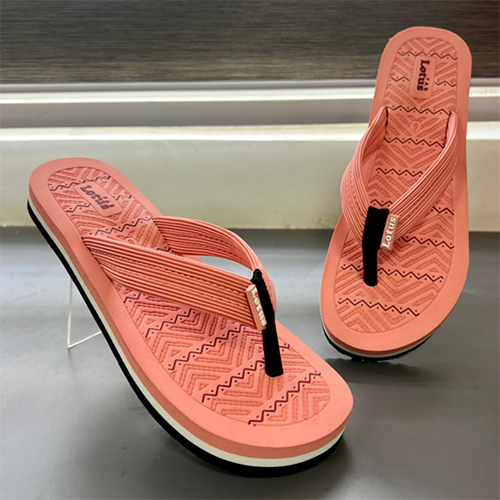 Robin 03 Peach Color Rubber Slipper