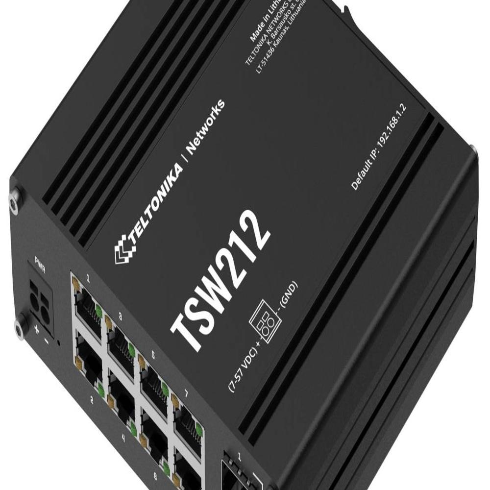Teltonika TSW212 Managed 8 Port Gigabit Ethernet Switch with 2 SFP Ports