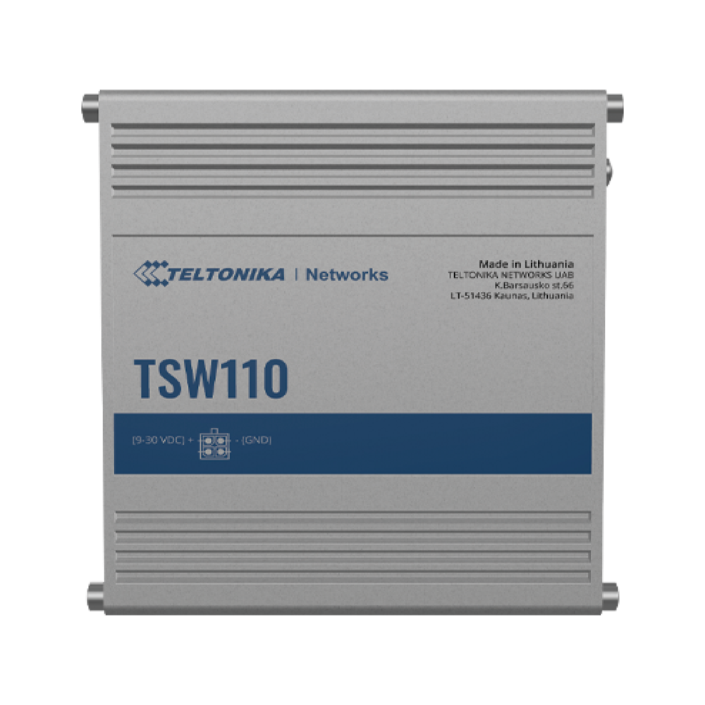 Teltonika TSW110 5 Port Gigabit Industrial Unmanaged Ethernet Switch