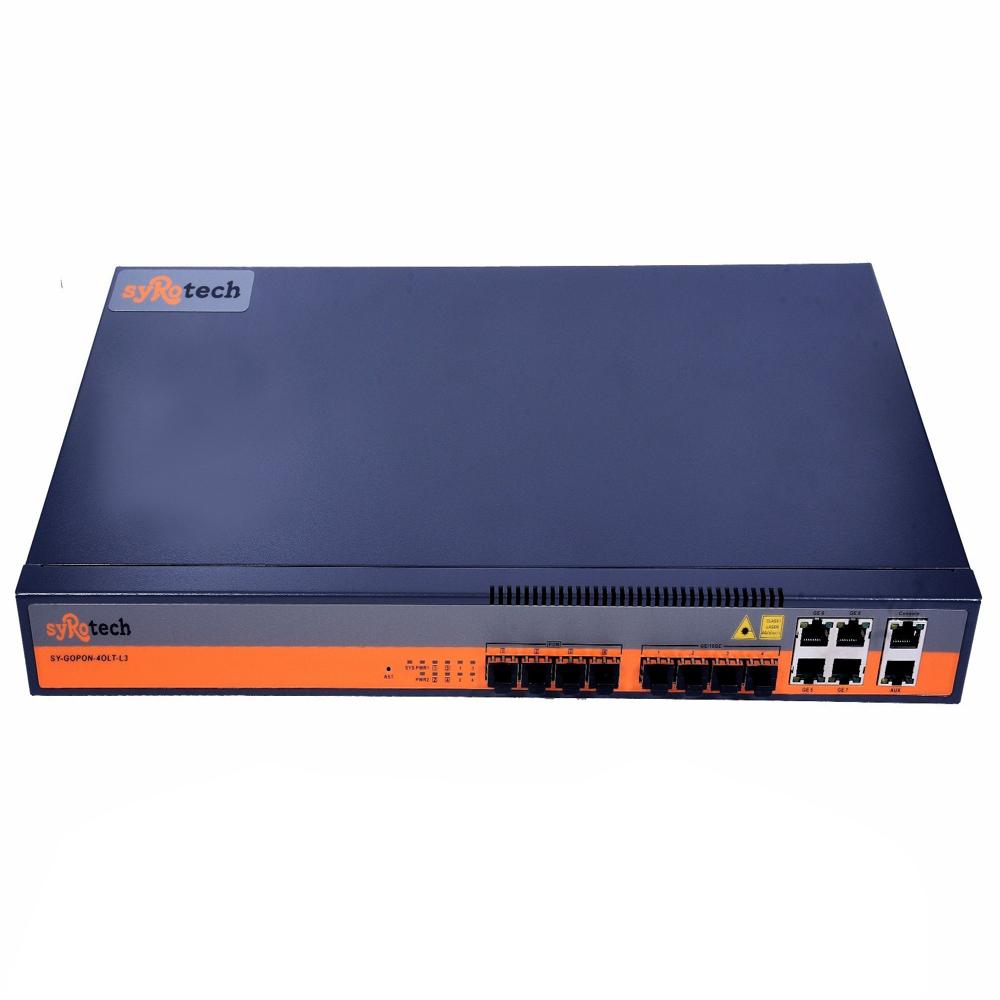 Epon Olt 4 Ports Syro Tech - Color: Black And Orange