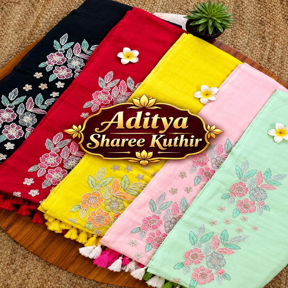 Katdana  Handwork Minimal Designer Saree