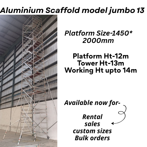 Aluminium Scaffold Model Jumbo 13 - Application: Construction