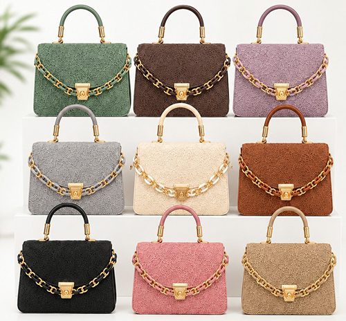 Chain Top Handle Bag