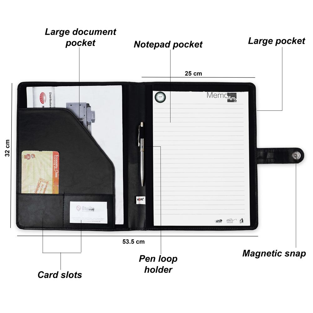 KORI ExecutivePro Leather Portfolio Organizer(201)