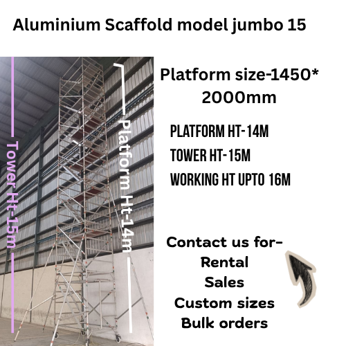 Aluminium Scaffold Model Jumbo 15 - Application: Construction