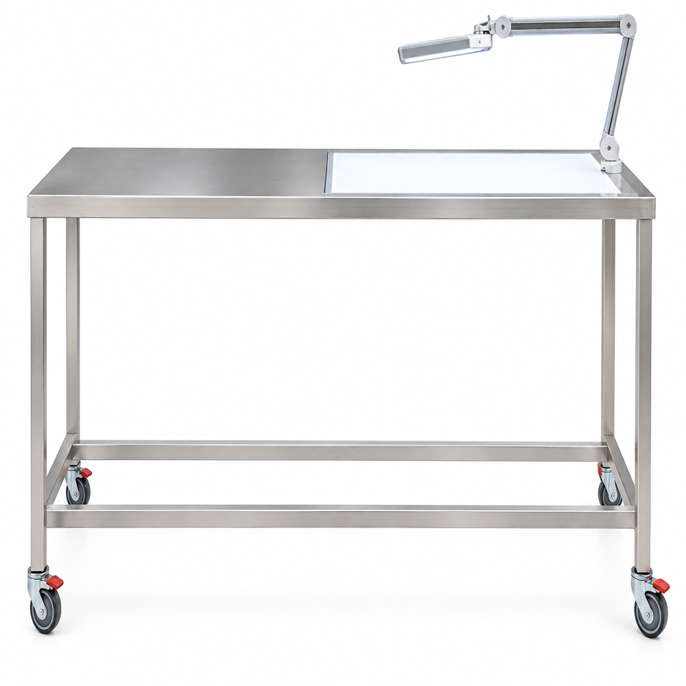 Stainless Steel Linen Folding & Inspection Table