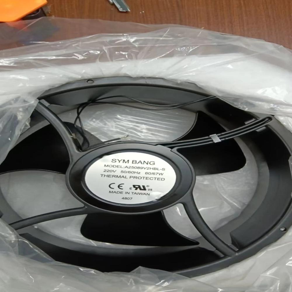 SYM BANG A25089V2HBL-S 230V AC 60/67W 25089mm Ball Bearing Industrial Axial Cooling Fan