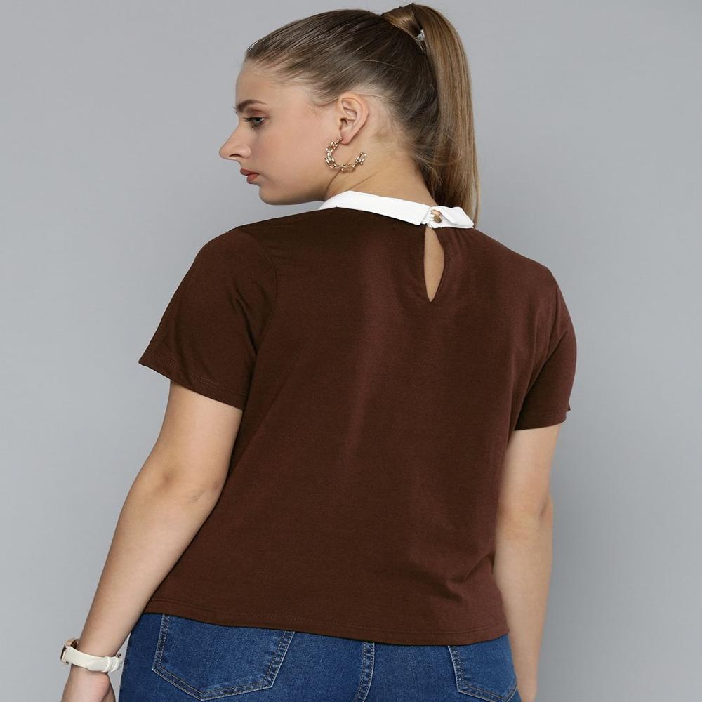 W13740 Ladies Collar T-Shirts Assorted