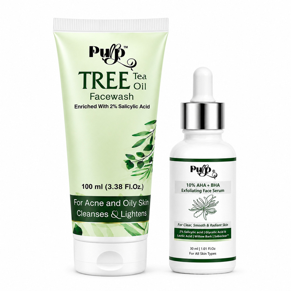 Tea Tree & Aha Bha Facewash & Serum Combo - Age Group: Teens