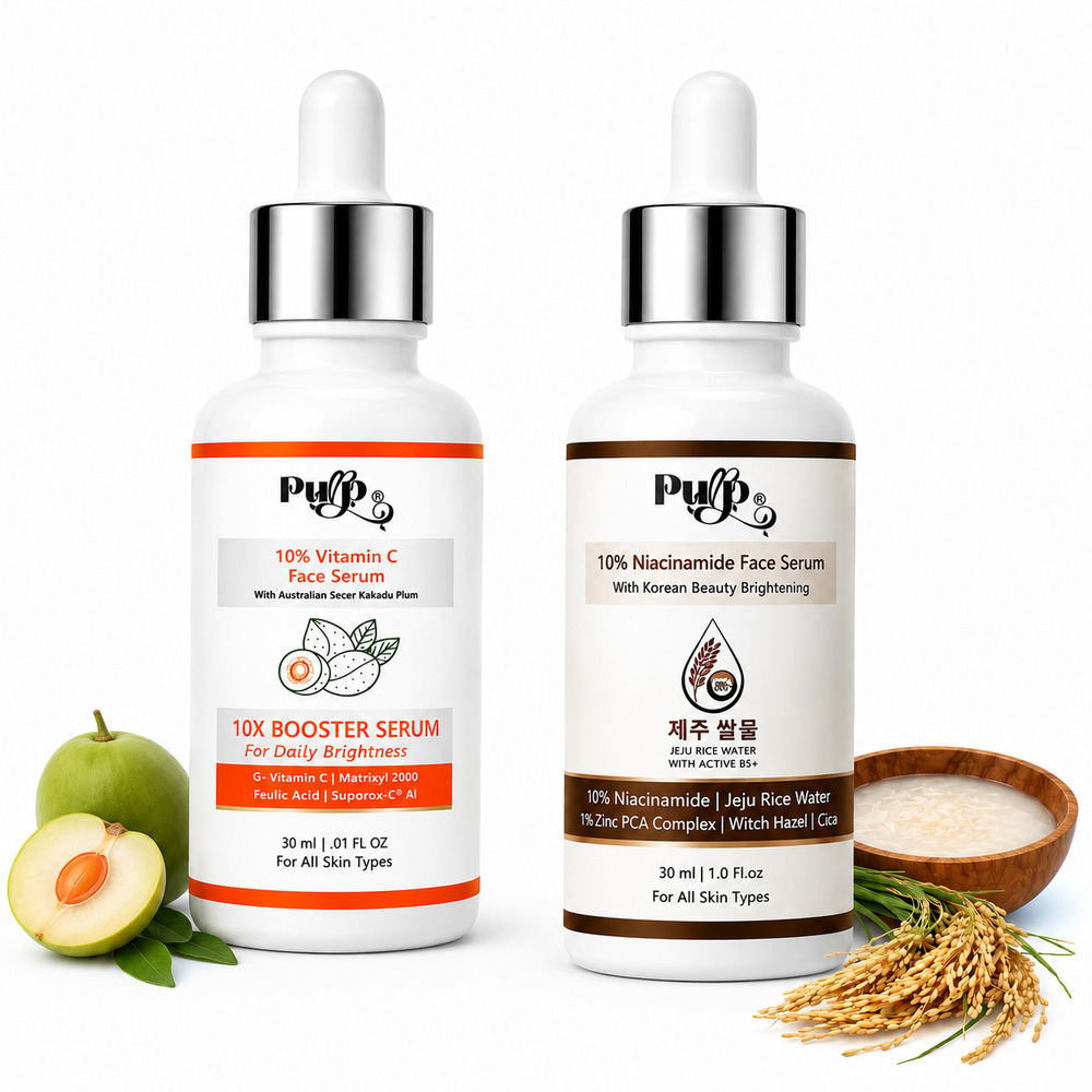Vitamin C & Niacinamide Face Serum Combo - Age Group: Adults (Above 18 Years)