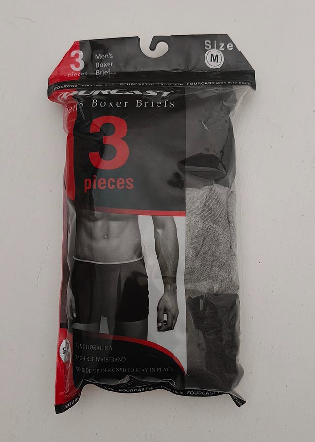 M11782 Mens Stretch 3 Pack Boxer Briefs