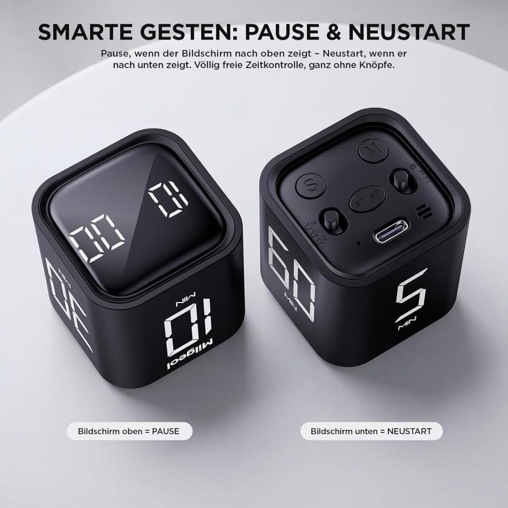 Digital Cube Timer With Usb Charging