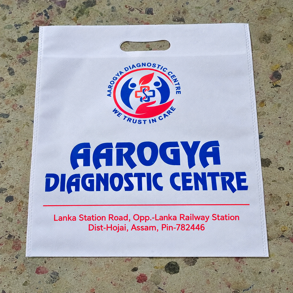 Non Woven D Cut BAG (2 Colour Printing)